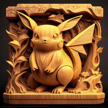 3D model Pokmon Paparazzi Photo Op Pikachu (STL)